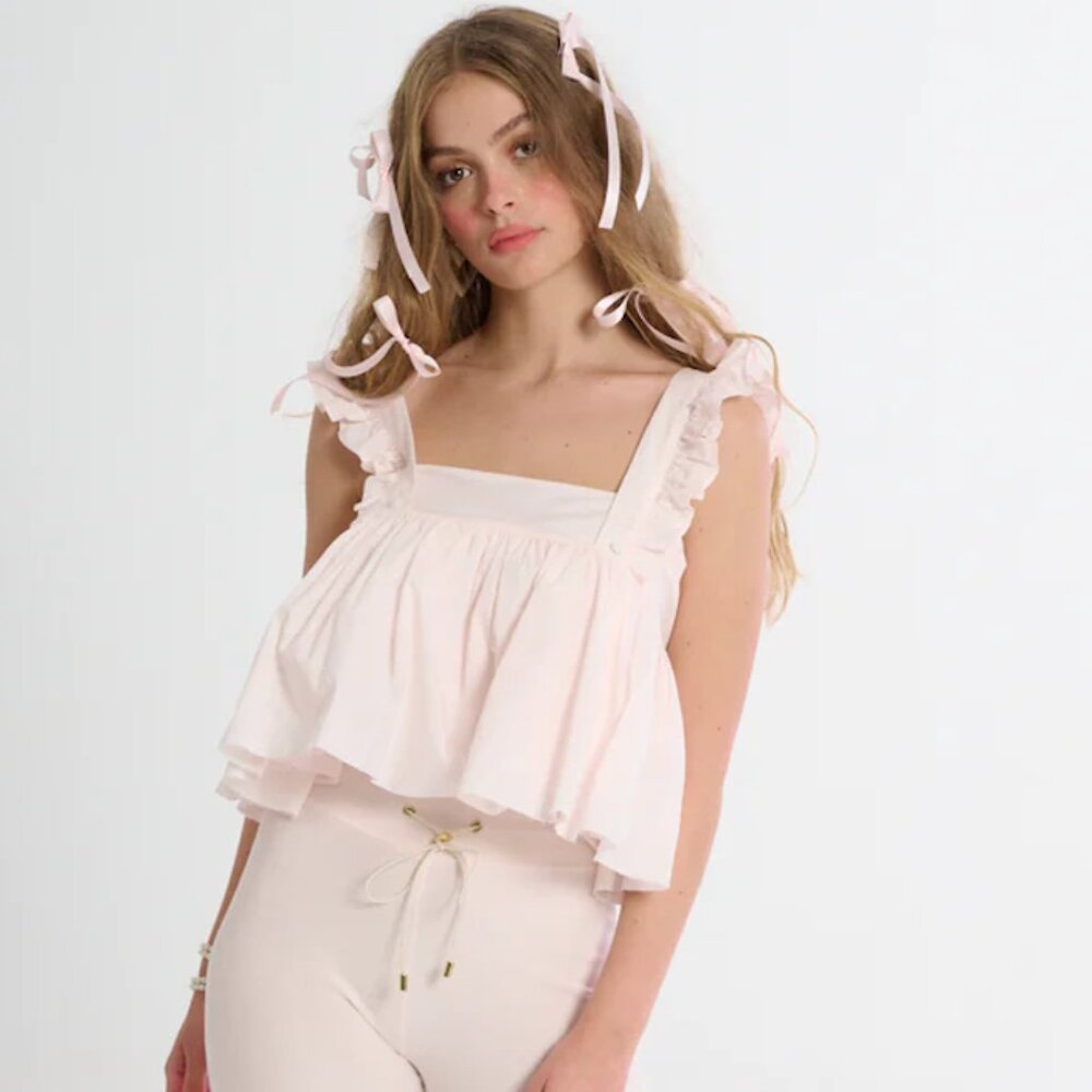 NWT Selkie The Lickety Split Ruffle Apron Top - 5X